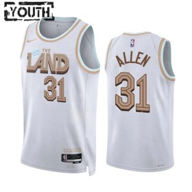 Dres Cleveland Cavaliers Jarrett Allen 31 Nike 2022-23 City Edition Bijela Swingman - Dječji